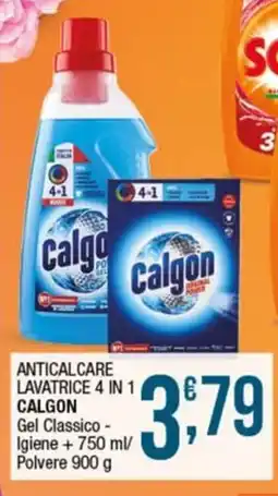 Sidis Anticalcare lavatrice 4 in 1 CALGON offerta