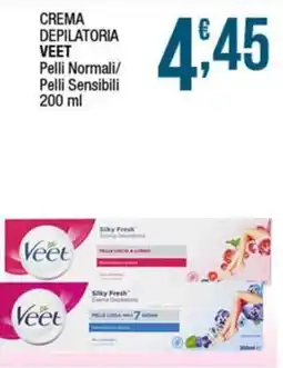 Sidis Crema depilatoria veet pelli normali/ pelli sensibili offerta