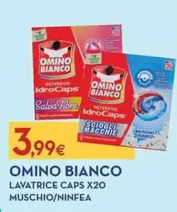 Proshop Omino bianco lavatrice caps x20 muschio/ninfea offerta