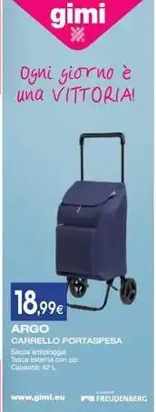 Proshop Gimi argo carrello portaspesa offerta