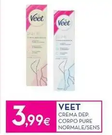 Proshop Veet crema dep corpo pure normale/sens offerta