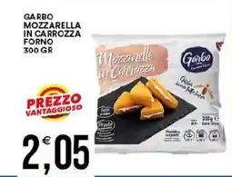 Vantaggio Cash&Carry Garbo mozzarella in carrozza forno offerta