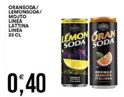 Vantaggio Cash&Carry Oransoda/ lemonsoda/ mojto linea lattina linea offerta