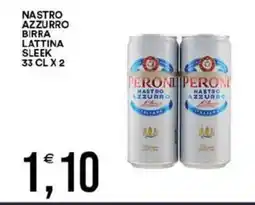 Vantaggio Cash&Carry Nastro azzurro birra lattina sleek offerta