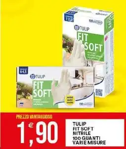 Vantaggio Cash&Carry Tulip fit soft nitrile 100 guanti offerta