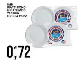 Vantaggio Cash&Carry Imb piatti fondi e piani mod 700 usa e riusa offerta
