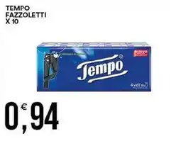 Vantaggio Cash&Carry Tempo fazzoletti x 10 offerta