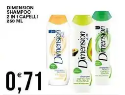 Vantaggio Cash&Carry Dimension shampoo 2 in 1 capelli offerta