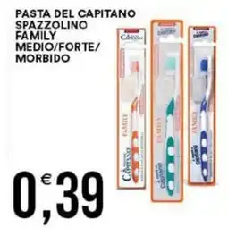 Vantaggio Cash&Carry Pasta del capitano spazzolino family medio/forte/ morbido offerta