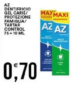 Vantaggio Cash&Carry Az dentifricio gel carie/ protezione famiglia tartar control offerta