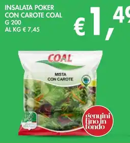 èccoMI Insalata poker con carote COAL offerta
