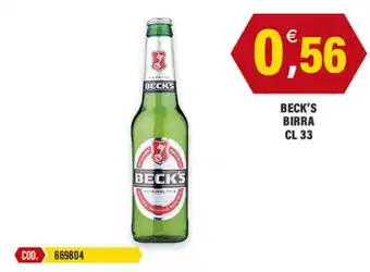 Adhoc Beck's birra offerta