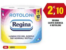 Adhoc Regina carta igienica 4 rotoloni offerta