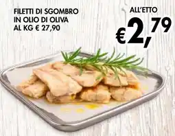 èccoMI Filetti di sgombro in olio di oliva offerta