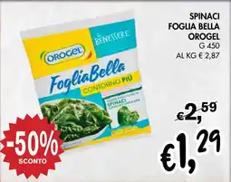 èccoMI Spinaci foglia bella OROGEL offerta