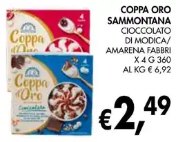 èccoMI Coppa oro sammontana cioccolato di modica/ amarena fabbri offerta
