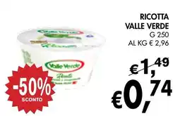 èccoMI Ricotta VALLE VERDE offerta