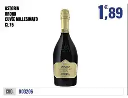 Adhoc Astoria ororo cuvee millesimato offerta