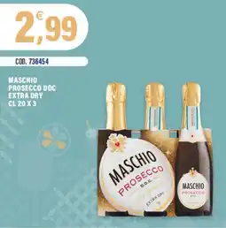 Adhoc Maschio prosecco doc extra dry offerta