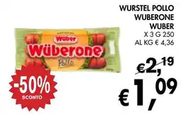èccoMI Wurstel pollo wuberone WUBER offerta