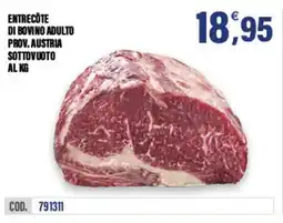 Adhoc Entrecôte di bovino adulto prov. austria sottovuoto offerta