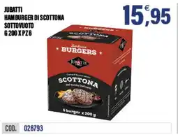Adhoc Jubatti hamburger di scottona sottovuoto offerta