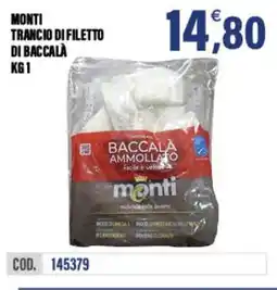 Adhoc Monti trancio di filetto di baccala offerta