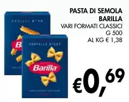 èccoMI Pasta di semola BARILLA offerta