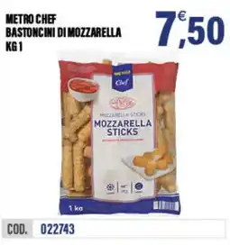 Adhoc Metro chef bastoncini di mozzarella offerta