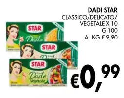 èccoMI Dadi star classico/delicato/ vegetale offerta