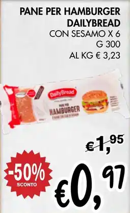 èccoMI Pane per hamburger DAILYBREAD offerta