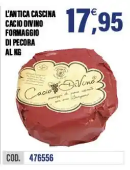 Adhoc L'antica cascina cacio divino formaggio di pecora offerta