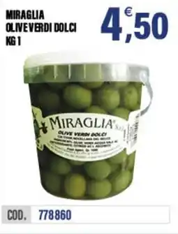 Adhoc Miraglia olive verdi dolci offerta