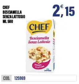 Adhoc Chef besciamella senza lattosio offerta