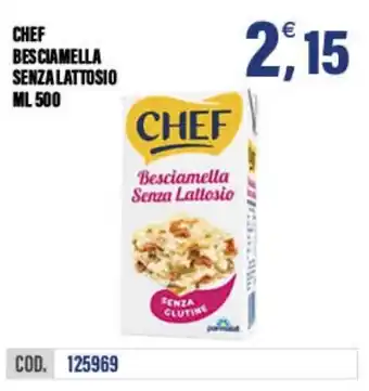 Chef besciamella senza lattosio