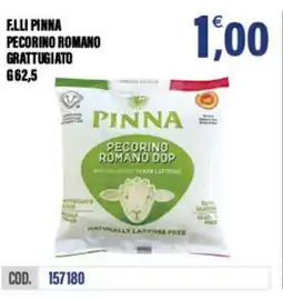 Adhoc F.lli pinna pecorino romano grattugiato offerta