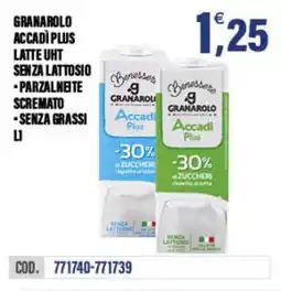 Adhoc Granarolo accadì plus latte uht senza lattosio offerta