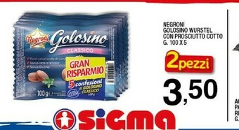 Sigma Wurstel offerta