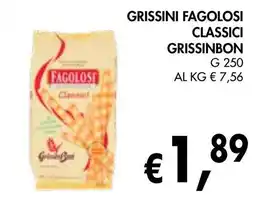 èccoMI Grissini fagolosi classici grissinbon offerta