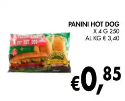 èccoMI Panini hot dog x 4 offerta