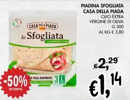 èccoMI Piadina sfogliata casa della piada olio extra vergine di oliva offerta