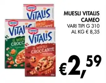 èccoMI Muesli vitalis CAMEO offerta