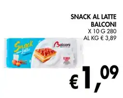 èccoMI Snack al latte BALCONI offerta
