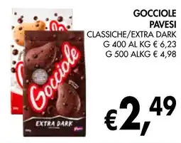 èccoMI Gocciole pavesi classiche/extra dark offerta