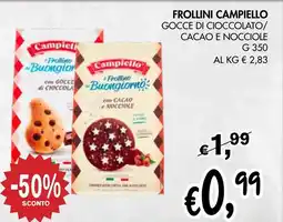 èccoMI Frollini campiello gocce di cioccolato/ cacao e nocciole offerta