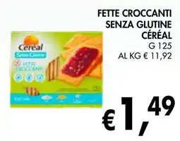 èccoMI Fette croccanti senza glutine CÉRÉAL offerta