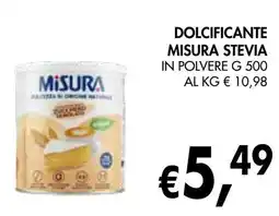 èccoMI Dolcificante misura stevia in polvere offerta