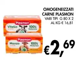 èccoMI Omogeneizzati carne PLASMON offerta