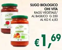 èccoMI Sugo biologico OHI VITA offerta