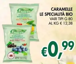 èccoMI Caramelle le specialità bio offerta
